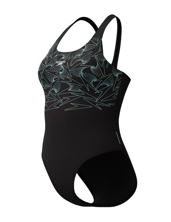 Maillot de bain 1 pièce Hyperboom (noir / vert) Maillot de bain 1 pièce Hyperboom (noir / vert)